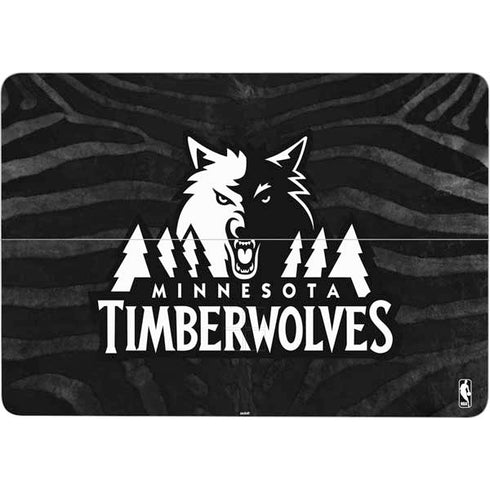 NBA Minnesota Timberwolves Black Animal Print Surface Laptop Studio Skin